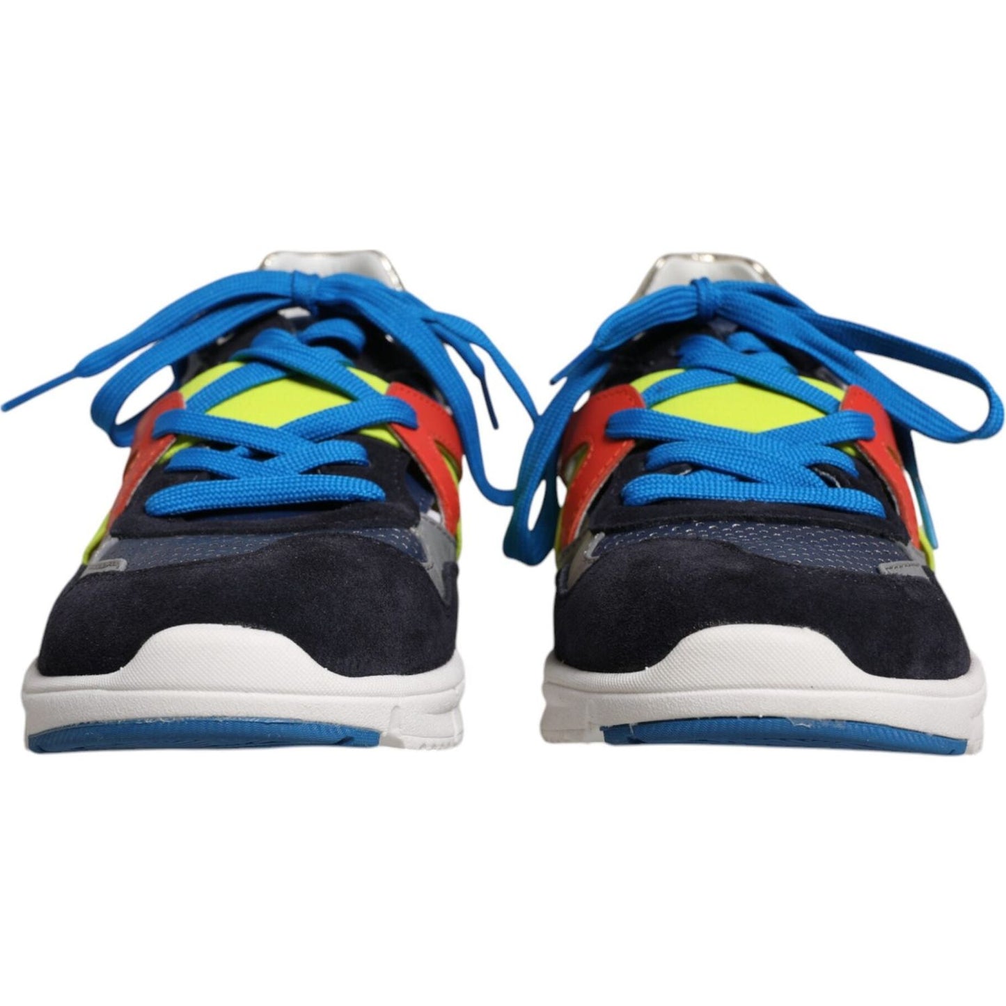 Dolce & Gabbana Multicolor Leather Suede Low Top Sneakers Shoes Dolce & Gabbana Dark Slate Gray