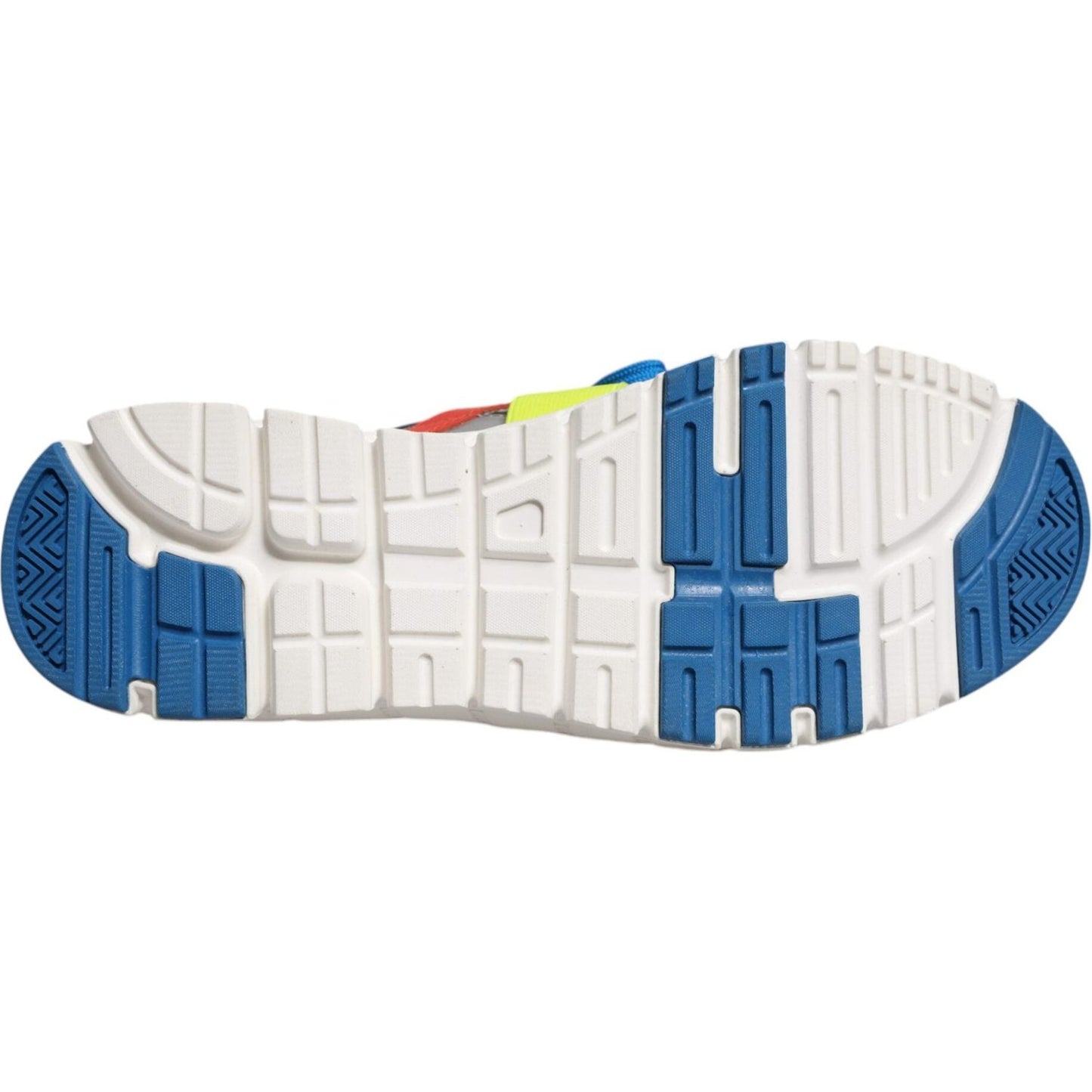 Dolce & Gabbana Multicolor Leather Suede Low Top Sneakers Shoes Dolce & Gabbana Light Gray