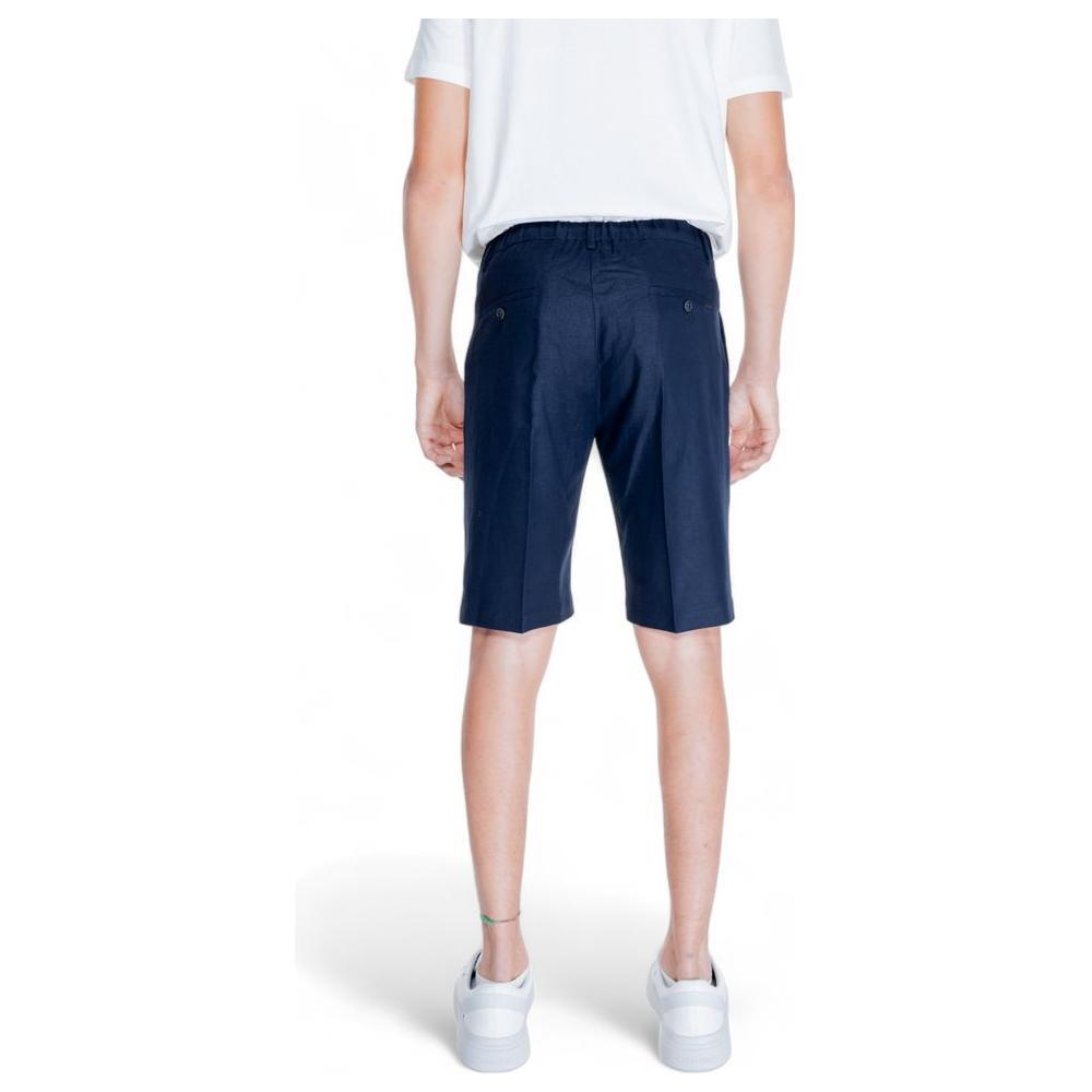 Antony Morato Blue Linen Bermuda AN-14684600128-48/32 (W34)