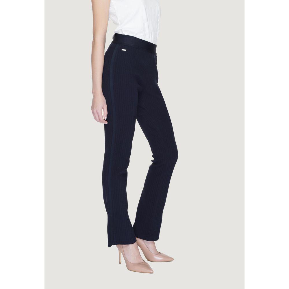 Street One Blue Cotton Pant ST-14090200128-W40 | L30