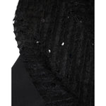 Brunello Cucinelli Black Silk Blend Long Sleeves Blouse Top TSH86798-44