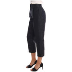 Dolce & Gabbana Black Floral Brocade Capri Pants BYX1126-2