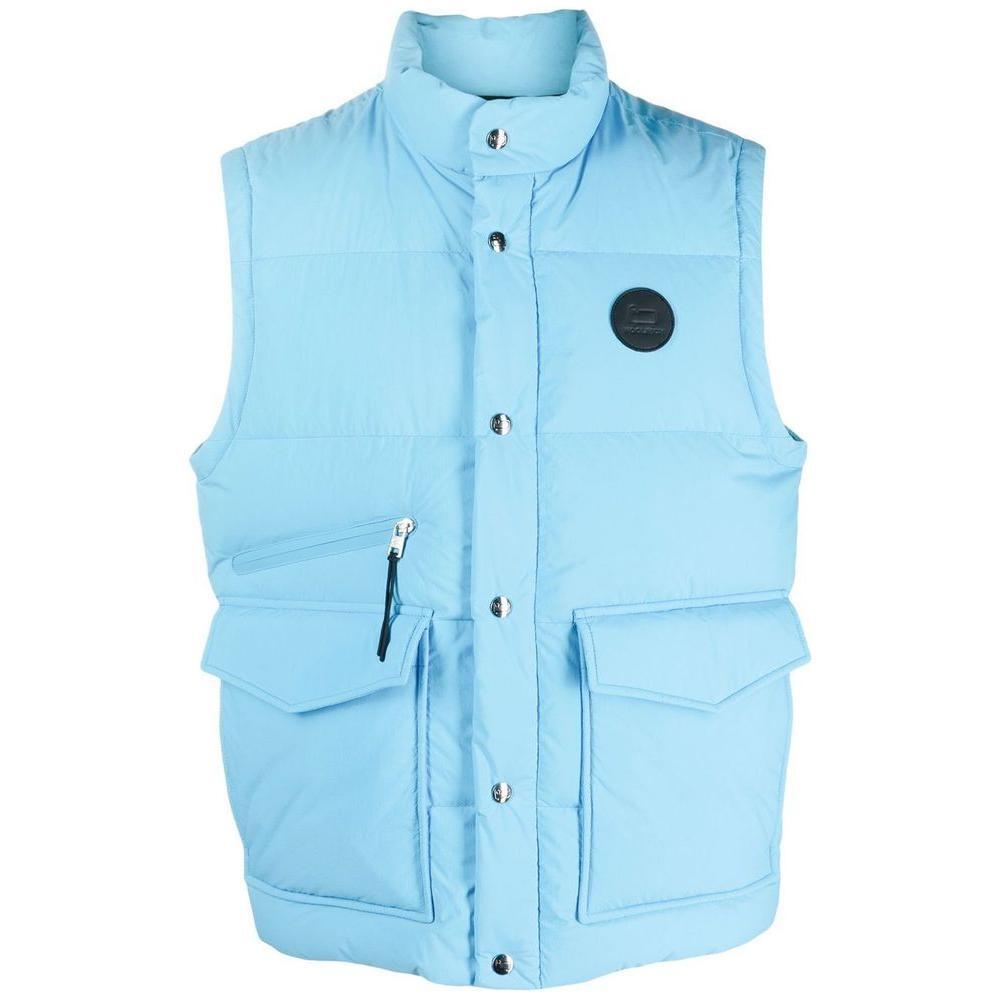Woolrich Light Blue Polyester Men Vest WO-14357-M