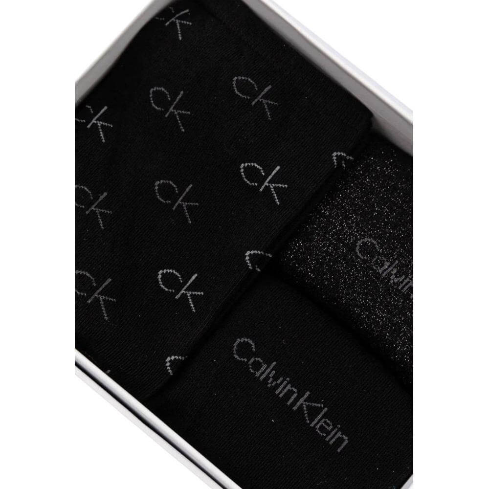 Calvin Klein Black Cotton Tights & Sock Calvin Klein Black