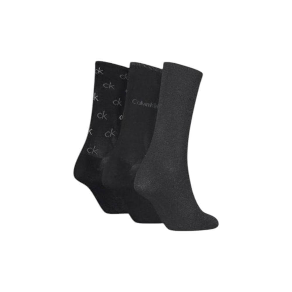 Calvin Klein Black Cotton Tights & Sock Calvin Klein Dark Slate Gray