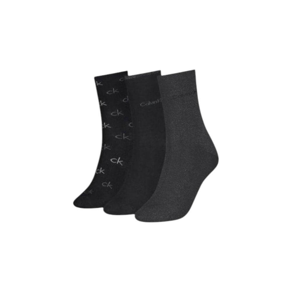 Calvin Klein Black Cotton Tights & Sock Calvin Klein Dark Slate Gray