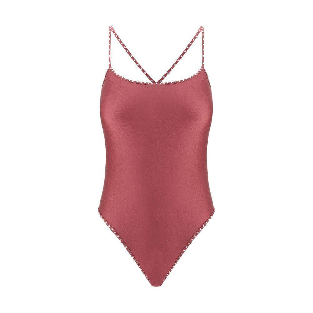 Oséree Crystal Swimsuit OS-GIS250MERLOT-M