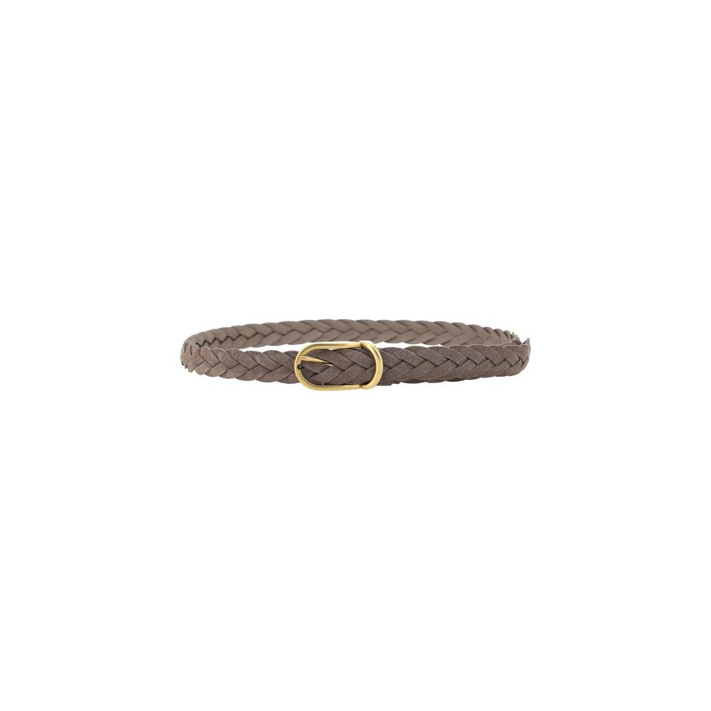 Brunello Cucinelli Leather belt braided design Brunello Cucinelli Dim Gray