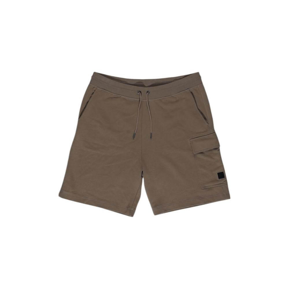 Hugo Boss beige cotton Bermuda shorts for men, perfect for fall/winter collection, made from 100% cotton.