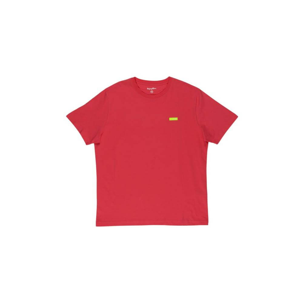 Refrigiwear orange cotton short-sleeved men's t-shirt for fall-winter collection, 100% cotton composition.