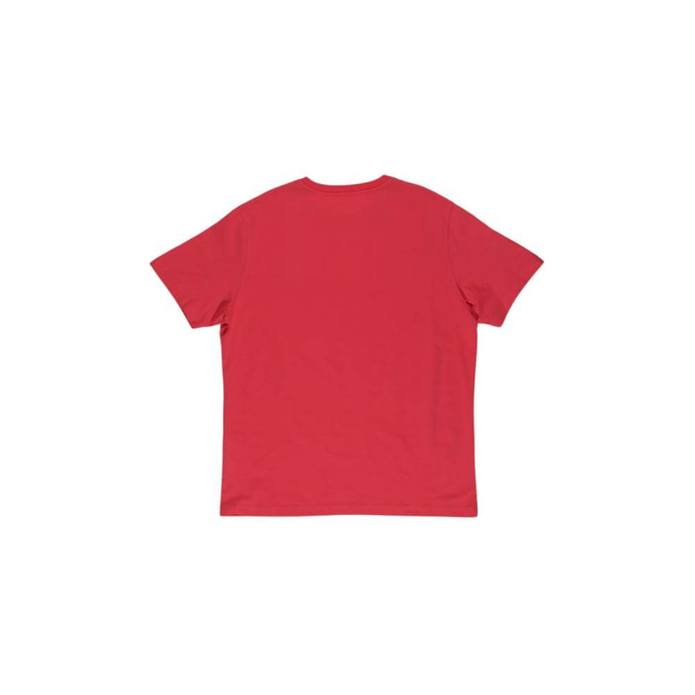 Back view of Refrigiwear orange cotton men's short-sleeved T-shirt for fall/winter collection