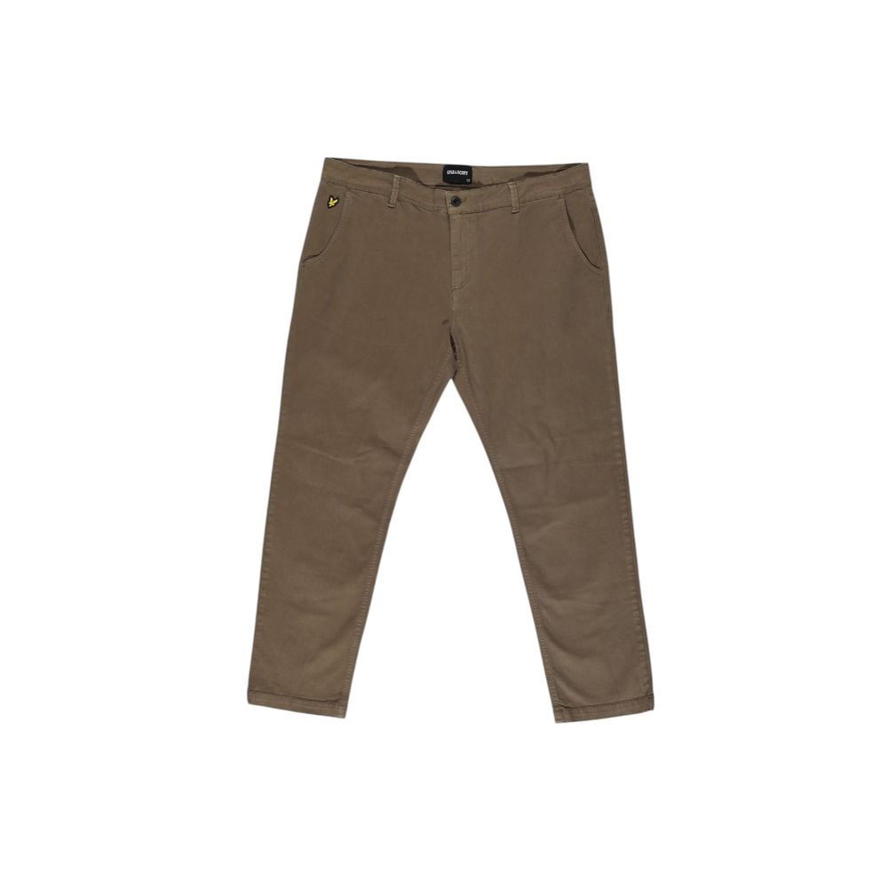 Lyle & Scott Beige Cotton Pant