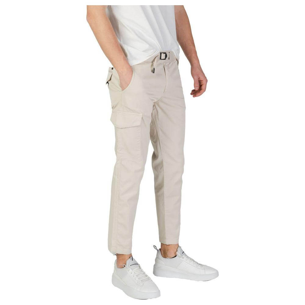 Alt Tag: Men's beige cotton jeans and pants by Refrigiwear, regular comfort fit, fall/winter collection, 98% cotton, 2% elastane.