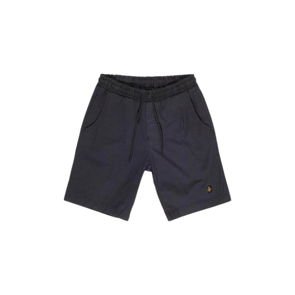 Refrigiwear men's black cotton Bermuda shorts, 98% cotton and 2% elastane, suitable for fall/winter collection.