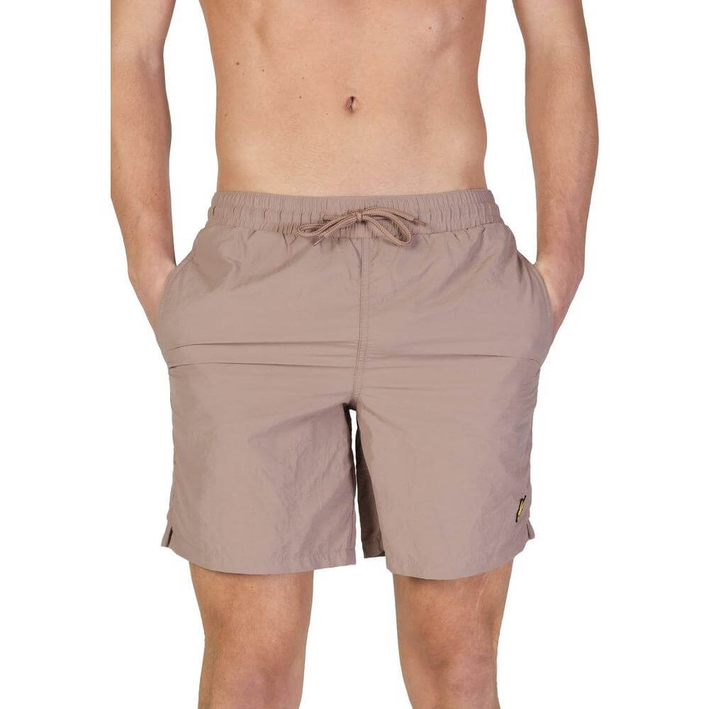 Men's Lyle & Scott gray nylon swimwear from the Fall/Winter collection, featuring a comfortable fit and stylish design.