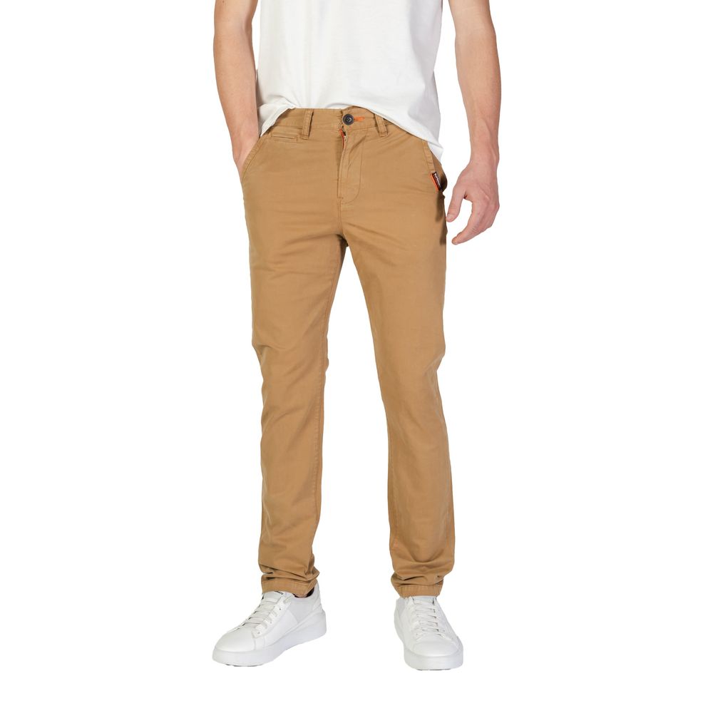 Superdry Beige Cotton Skinny Pants