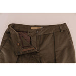 Ermanno Scervino Brown Velvet Bermuda Shorts BYX1164-1