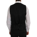 Dolce & Gabbana Blue Wool Stretch Vest SIG60338-1