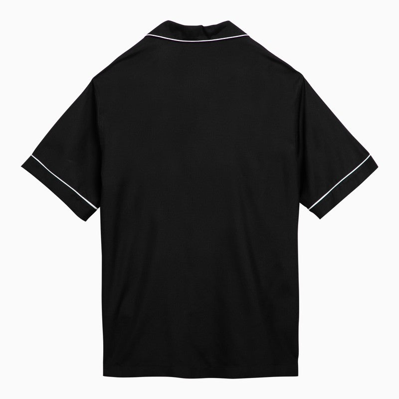 Valentino Black silk bowling shirt 4V0AAD068L0/O_VALE-0NO_202