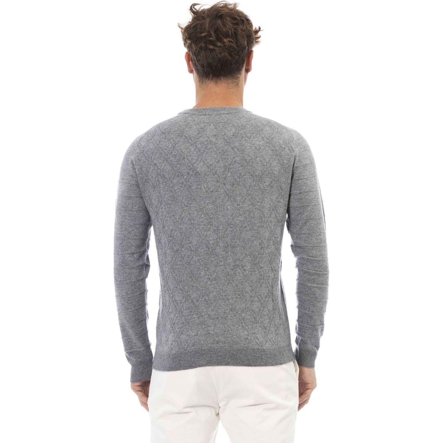 Alpha Studio Sweaters Sweaters Alpha Studio Light Slate Gray