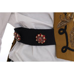 Dolce & Gabbana Yellow Crystal Cross Vest Jacket TSH1766-1