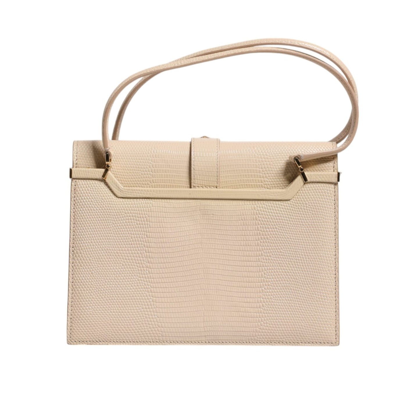Dolce & Gabbana Beige Leather Ingrid Top Handle Shoulder Bag BAG1641
