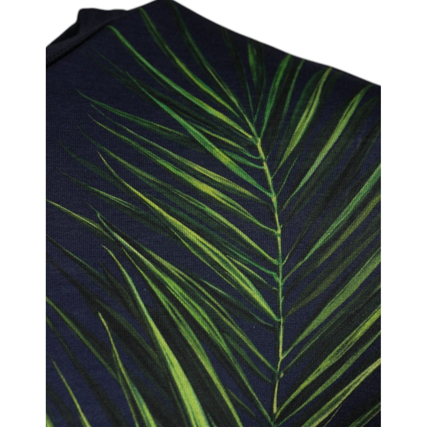 Dolce & Gabbana Blue Tree Print CrewNeck Short Sleeve T-shirt