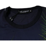 Dolce & Gabbana Blue Tree Print CrewNeck Short Sleeve T-shirt