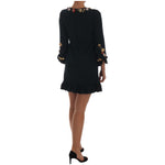 Dolce & Gabbana Crystal Green Stretch A-Line Short Dress DR1641-2