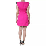 Dolce & Gabbana Pink Sleeveless Bodycon A-line Mini Dress DR281320#2-36