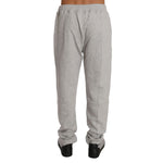 Billionaire Italian Couture Gray Cotton Sweater Pants Tracksuit BIL1020-4