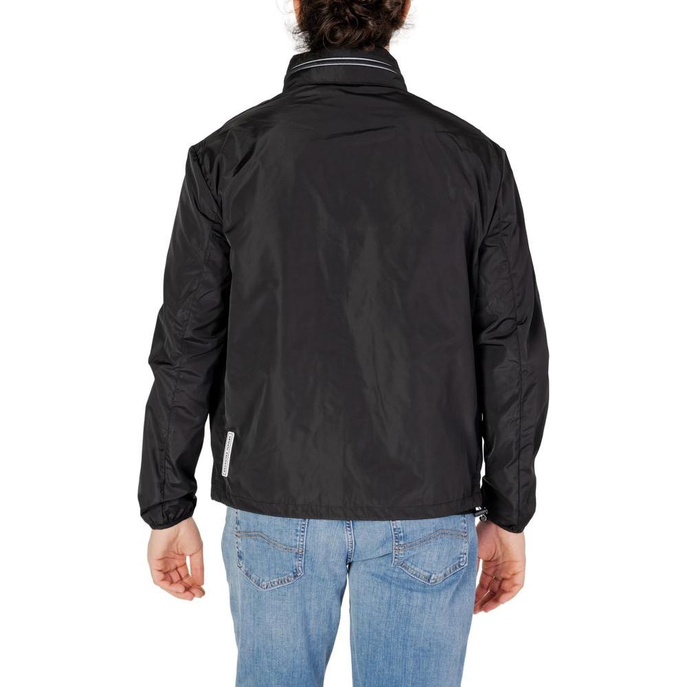 Armani Exchange Black Polyester Jacket