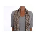 Dolce & Gabbana Gray Cotton Owl Silk Scarf Top T-shirt TSH1513-44