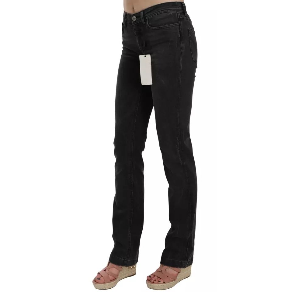 Dolce & Gabbana Black Slim Fit Cotton Jeans D&G Pants