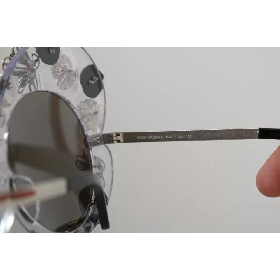 Dolce & Gabbana Transparent DG4292 Round Crystal Sunglasses