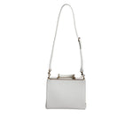 Dolce & Gabbana White Leather Logo Top Handle Tote Crossbody Bag