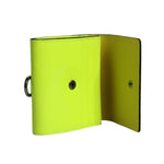 Dolce & Gabbana Yellow Green Bifold DG Logo Neck Strap Cardholder Wallet BAG4193