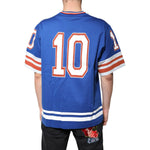 Dolce & Gabbana Blue Logo V-neck Short Sleeve T-shirt