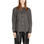Jacqueline De Yong Black Recycled Cotton Shirt