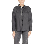 Jacqueline De Yong Black Recycled Cotton Shirt