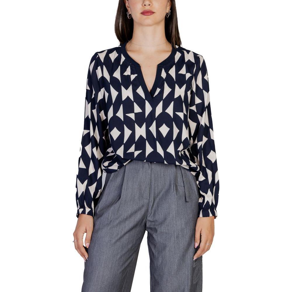 Street One Blue Viscose Blouse ST-15418700010-34 | XXS