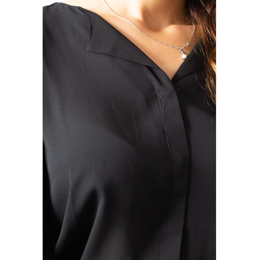Vila Clothes Black Polyester Shirt