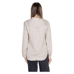 Vila Clothes Gold Polyester Shirt VI-7801800155-IT40|S