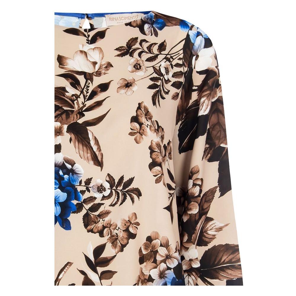 Rinascimento Blue Polyester Shirt