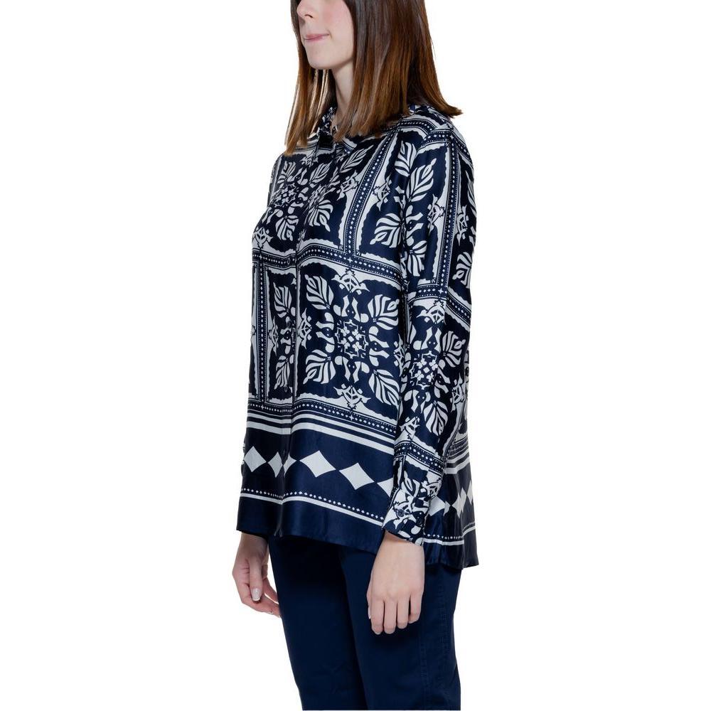 Street One Blue Viscose Shirt ST-14212800010-IT36|XXS