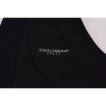 Dolce & Gabbana Blue Waistcoat Wool Stretch STAFF Vest