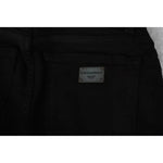 Dolce & Gabbana Black Mid Waist Slim Denim Cotton Stretch Jeans PAN71110-36
