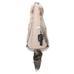 Dolce & Gabbana Brown Fox Tail Fur Shawl Neck Wrap Cover Collar Scarf SMY2220
