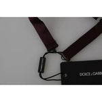 Dolce & Gabbana Bordeaux Red Silk Solid Classic Bowtie
