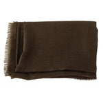 Dolce & Gabbana Green Striped Cashmere Wrap Fringes Scarf MS6020